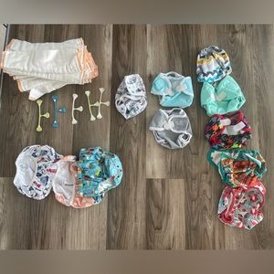 Cloth diaper newborn- Thirsties, ramparooz covers